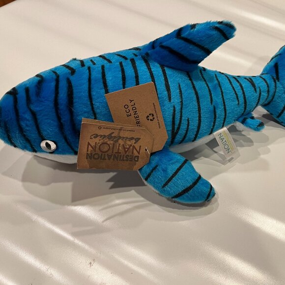 Aurora Destination Nation Tiger Shark 14" Plush NWT - Picture 1 of 10